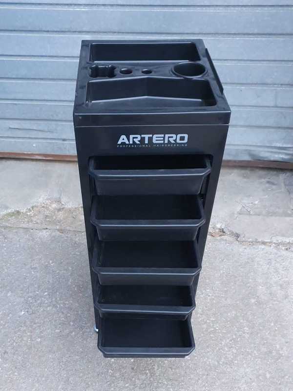 carro auxiliar 4r peluqueria plast negro 90x32x38_5 1u